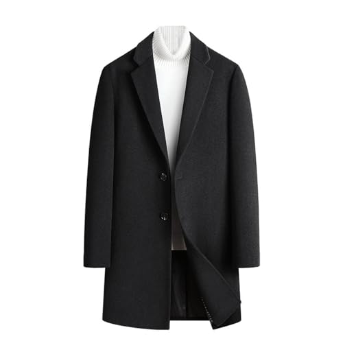 Trench coat pardessus en laine mélangée épaisse pour une allure moderne raffinée