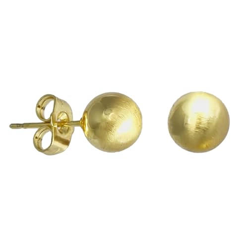 Boucles d'oreilles Mars au design élégant et fini doré mat