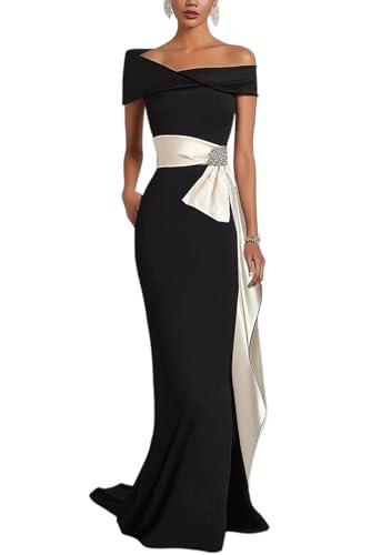 Mermaid Elegant Evening Dress Short Sleeve Off Shoulder Floor Length Wedding Guest Dresses with Ruched Ruffles 2025