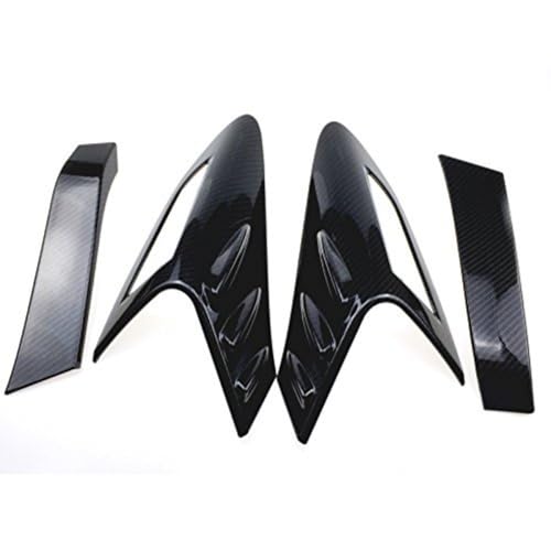 ITrims Car Accessories for Toyota C-HR 2016-2021 Exterior Rear Back Light Lamp Cover Trim Auto Styling Decor(ABS Carbon Fiber 4PCS)