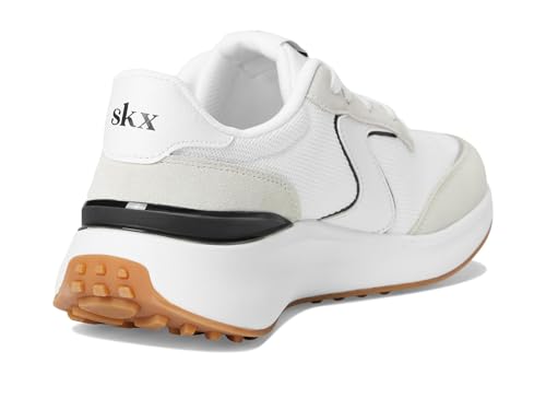 Skechers Womens BLVD Retro Revival White Black 9 Medium