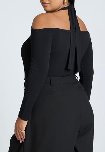 ELOQUII Women's Plus Size Cross Front Cut Out Top2