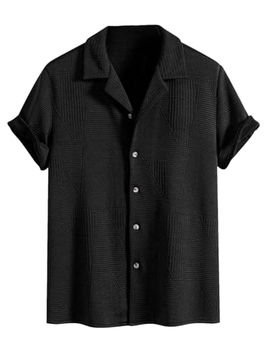 Image of Leriya Fashion Shirt for Man Polycotton Regular Fit | Mens Casual Shirts | Shirt for Man| Shirts for Mens Stylish |Half Sleeve Button Down Textured Summer Wear (Available in Plus Sizes)