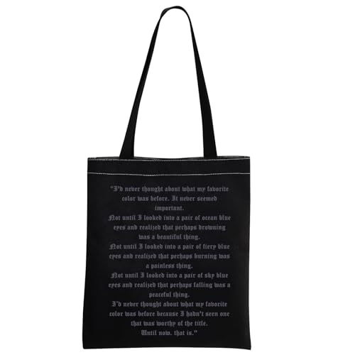 MNIGIU Power-less Book Inspired Gift Dagger and Flower Tote Bag Special Edition Book Gift For Book Nerds2