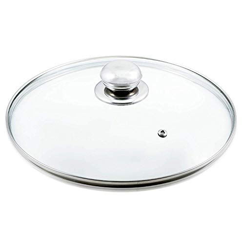 Kerafactum Topfdeckel Deckel aus Glas spülmaschinenfest hitzebeständiger Universaldeckel für Topf und Pfanne gehärtetes Qualitätsglas… – Ansicht 2