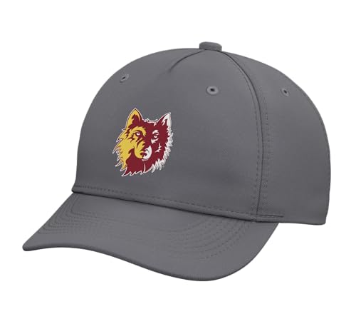 Northern State University Wolves Spirit Mark Logo Adjustable Printed Baseball Hat, Slate Grey