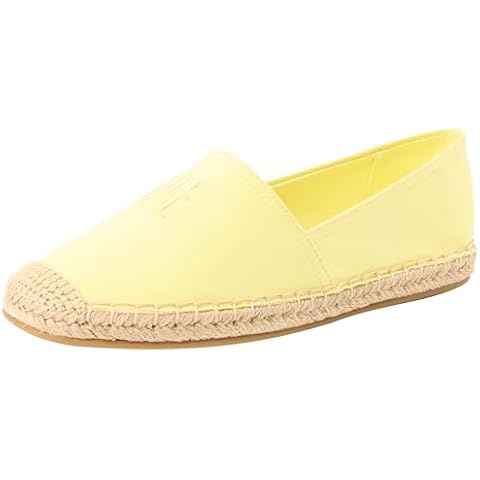 Tommy Hilfiger Women's Yellow Embroidered Espadrille Cover