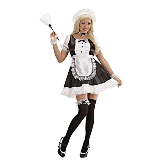W WIDMANN MILANO Party Fashion-French Maid Disfraz, multicolor, (XXL) (Widmann S.r.l. 44414)