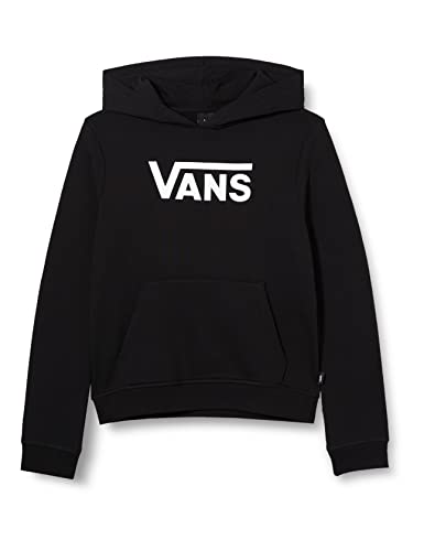 Vans Sudadera con Capucha Flying V para niñas, Negro, 10-12 años