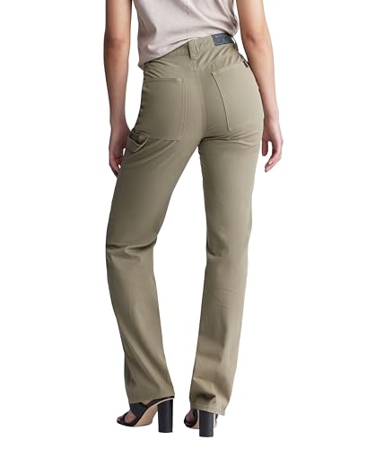 Buffalo David Bitton Women's Jane Super High Rise Loose Straight Pants3