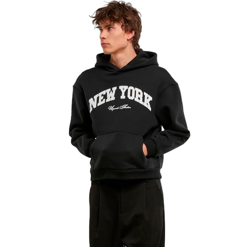 Mister Tee New York Collage Fluffy Hoodie L