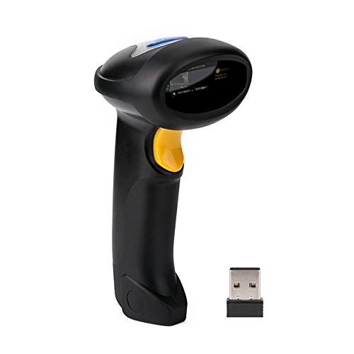 RUBAN 2.4GHz Wireless USB Automatic Laser Barcode Scanner Handheld Bar-code Reader