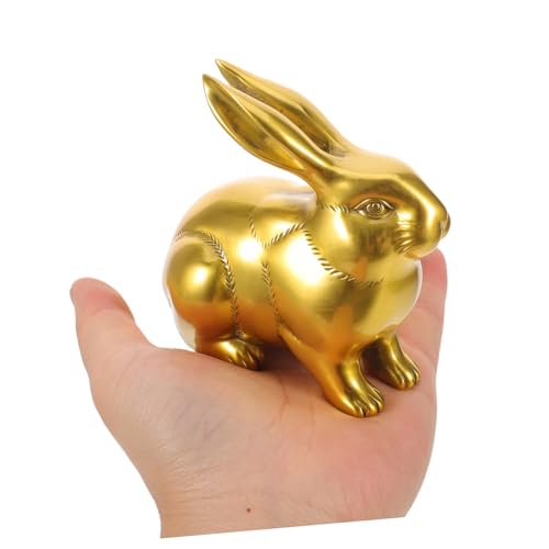 Statue lapin laiton haut de gamme pour decoration interieur - 4