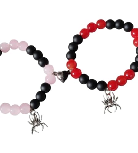 Image of Spiderman Kitty Magnetic Friendship Bracelets, Couple's Bracelets, Valentine's Day Gifts for BFF, BF, GF, Women, Men, Girls, Kids