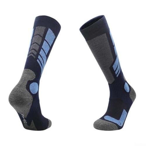 Calcetines de esquí diseñados para un rendimiento de alta elasticidad y materiales para un ajuste óptimo (L 8201 azul rey)