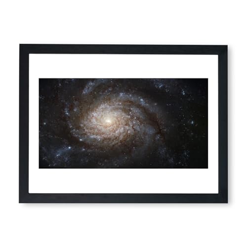 Hubble Télescope NGC 3810 grande affiche encadrée pour décoration bureau et salon moderne