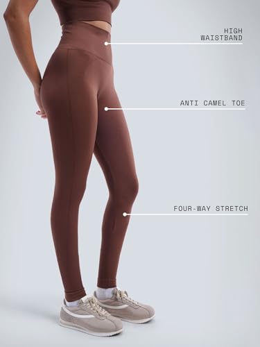 Image of CAVA Sky-Rise Leggings for Women | Ultra High-Waist, 4-Way Stretch, Seamless, Barely-There Feel, Anti-Cameltoe | Activewear Bottoms