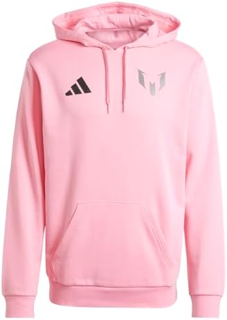 adidas Mens Messi Name & Number Graphic Hoodie Casual Outerwear C...