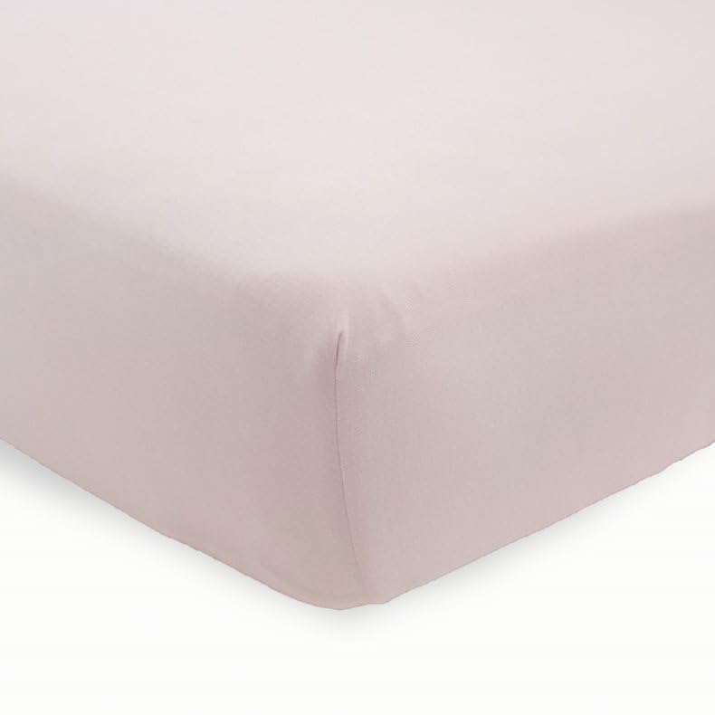Image of Little Unicorn Premium Stretch Knit Crib Sheet |Super Soft with Optimal Stretch (Soft Blush)