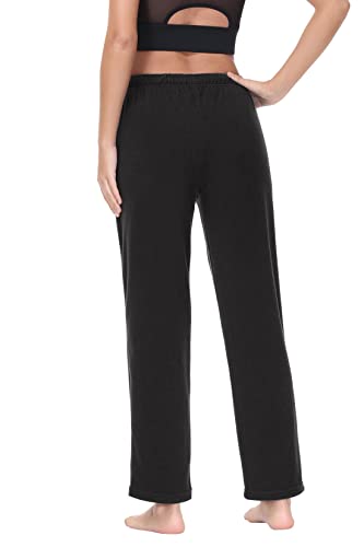 COZZIPLUS Women Fleece Pants, Lightweight Polar Fleece Lounge Sweatpants for Women, Straight Leg Pajama Pants with Pockets3