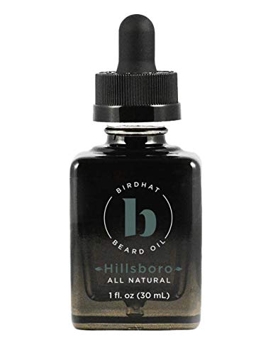 Birdhat Beard Oil - Hillsboro, scented beard oil for men - All Natural Beard Oil Treatment (1 oz)