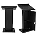 Generic Metal Podium Speaking Desk Multi-Purpose Modern Reception Table Large Capacity Lecterns Storage Stand for Church Office Home