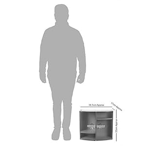 Regalo Plastic Bathroom Cabinet (Medium, Grey) Regalo Plastic Bathroom Cabinet (Medium, Grey)