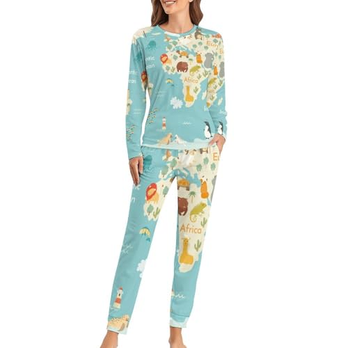 Pyjama femme avec t-shirt manches longues pour des soirées cocooning confortables