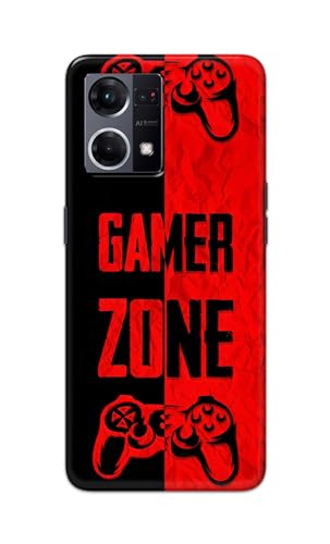 Image of Printed Hard Back Cover Case for Oppo Reno7 4G | Oppo Reno 7 4G Back Cover (Gamer Zone) -1111