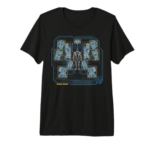 T-shirt Iron Man Mech Strike idéal pour le quotidien des fans d'Avengers