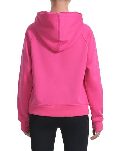 KEREDA Girls Half Zip Hoodies Fleece Pullover Sweatshirt Long Sleeve Winter Clothes Thumb Hole4