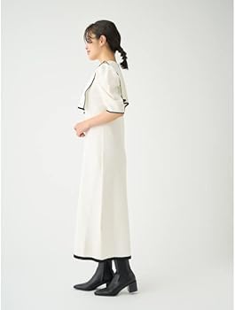 Amazon.co.jp: [セルフォード] セーラーカラーニットワンピース