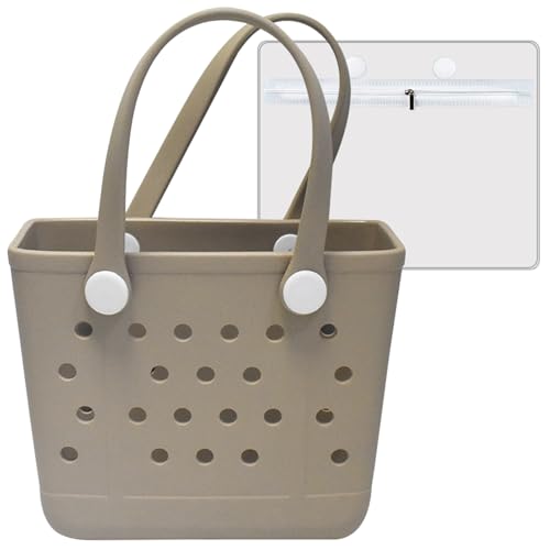 Rubber Beach Bag, Original Small Beach Tote Bag for Women, EVA Beach Bag Waterproof Sandproof