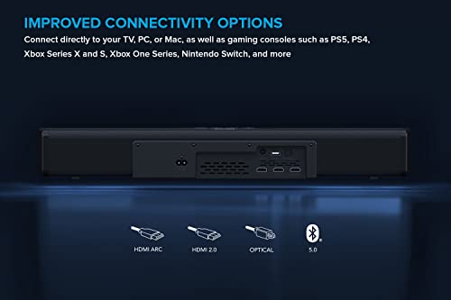 Image of Creative Stage 360 2.1 240W Soundbar with Dolby Atmos and Subwoofer for TV /Computers /Ultrawide Monitors, Surround Sound with HDMI ARC /2.0, Bluetooth, Optical Input, and IR Remote