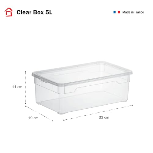 Boîtes de rangement 5L avec couvercle pour protéger les chaussures de femmes