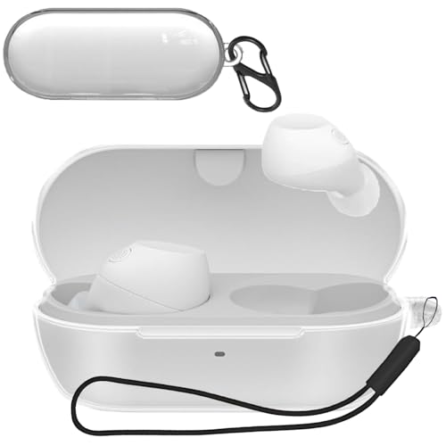 For Sony WF-C710N P[X Jo[yHNWEIWEIz  TPUfށiJrit+Xgbvt j VR[ ֗ Jrit s yʏ^ [d\ Sony WF-C710Np P[X Jo[iNAj