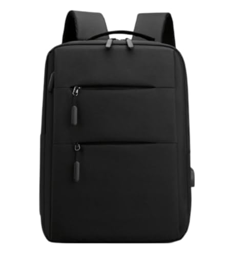 Anti-Theft Laptop Backpack, Waterproof, 15.6 Inch, USB Charging Port, Multi-Compartment for Travel & Office (Black), Average