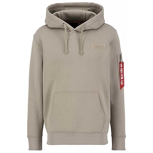 Alpha Industries Back Print Hoody Kapuzensweat für Herren Vintage Sand