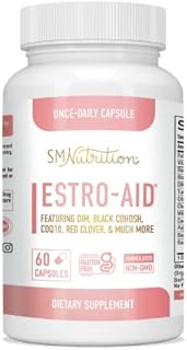 Estrogen Supplement for Women | Estrogen Cream Alternative for Hormone Balance and Menopause Support | Hot Flash & Night Sweat Relief | DIM, Black Cohosh, and CoQ10 Pills | 60 Caps, Estro Aid