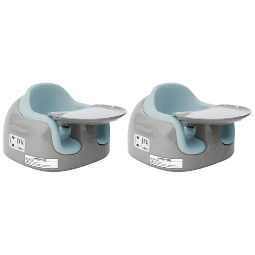Image of Bumbo 2 Pack 3-in-1 Multi-Seat for 6 to 36 Months, Travel Baby Feeding & Play Floor Seat, All-in-One Portable Booster with Tray & Toddler High Chair, Breige /Desert Mirage