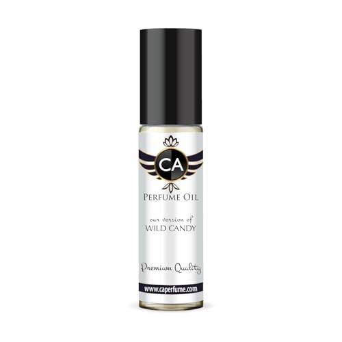 CA Perfume Impression of Wild Candy Unisex Fragrance Oil Amber Scent Long Lasting Perfumes for Women &amp; Men Travel Size TSA Ready Mini Parfum Body Oil Roll-on 0.33 Fl Oz 10ml