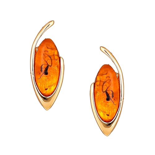 Estele Fashion Jewellery Gold Plated Classic Designer Stud Earrings with Orange Crystals for Girls and Women-8262-ER ER (B08CQ6HK7Y) Amazon Price History, Amazon Price Tracker