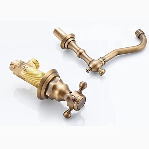 Robinet de lavabo de salle de bain rétro en laiton pour rénover votre vasque - 5