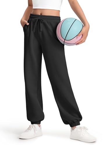 Girls Sweatpants Athletic Joggers with Drawstring Waist and Pockets, Great for Teen Girls (Size: 7-14 Years)2