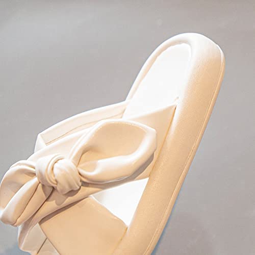 2025 Girl's CrossBand Design Slippers Soft Cute Bow Slippers Cozy Open Toe Home Shoes Comfy Summer Indoor Outdoor Slip4