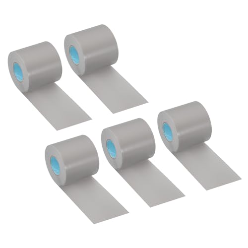 Image of PATIKIL 2.4 inch x36.1ft Pipe Wrapping Tape, 5 Pack PVC Duct Tape Pipes Insulation Air Conditioner Tube Wrap Waterproof Non Adhesive for HVAC Electrical Gray