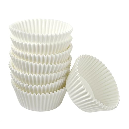 Zenker 31301 Lot de 75 barquettes en papier certifié FSC, Lot de moules en papier jetables pour muffins et cupcakes, Papier FSC, 7x3cm
