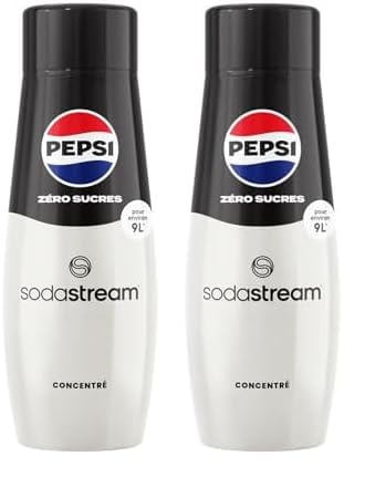 SodaStream Pepsi Zéro Sucres concentré (440ml) (Lot de 2)