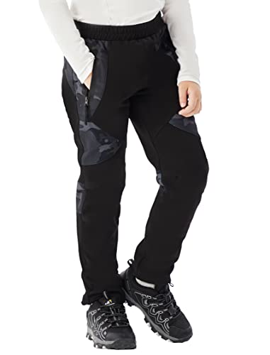 Wulful Kids Waterproof Snow Ski Pants Boys Girls Outdoor Winter Fleece Hiking Insulated Snowboard Pants cover