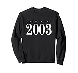 Photo Gallery vintage 2003 (bianco antico) 22 compleanno 2003 felpa Photo Gallery vintage 2003 (bianco antico) 22 compleanno 2003 felpa
